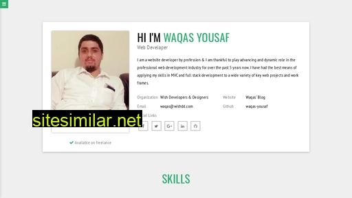 waqas-yousaf.github.io alternative sites