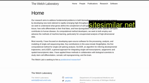 welch-lab.github.io alternative sites