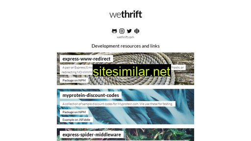 wethrift.github.io alternative sites