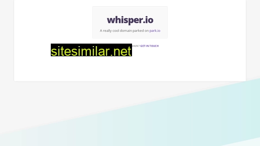 whisper.io alternative sites