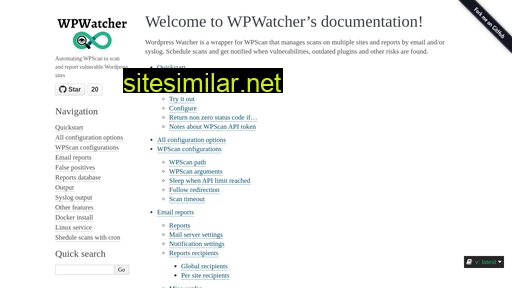 wpwatcher.readthedocs.io alternative sites