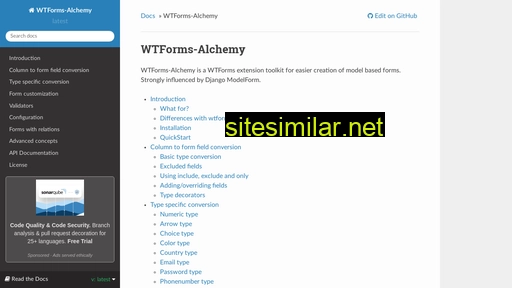 Wtforms-alchemy similar sites
