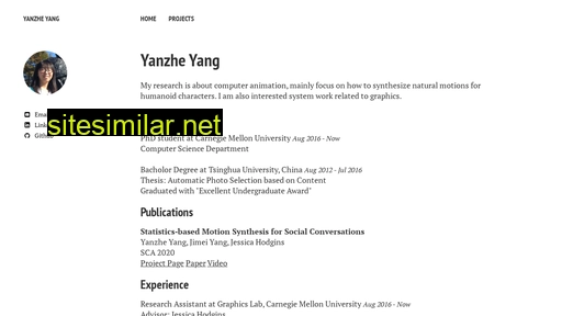 Yangyanzhe similar sites