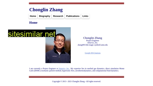 zhangchonglin.github.io alternative sites