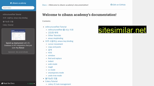 zibann-academy.readthedocs.io alternative sites