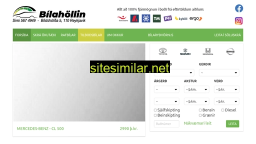 bilahollin.is alternative sites