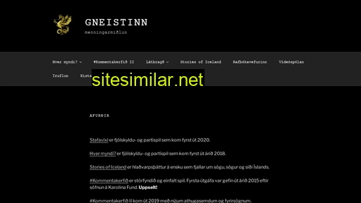 gneistinn.is alternative sites