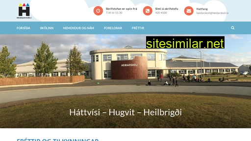 heidarskoli.is alternative sites