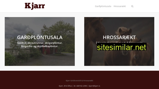 kjarr.is alternative sites