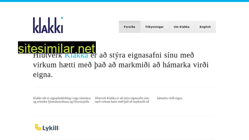 klakki.is alternative sites