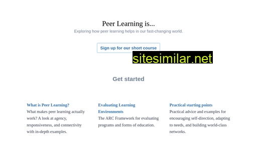 Peerlearning similar sites
