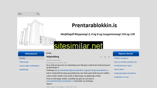 prentarablokkin.is alternative sites