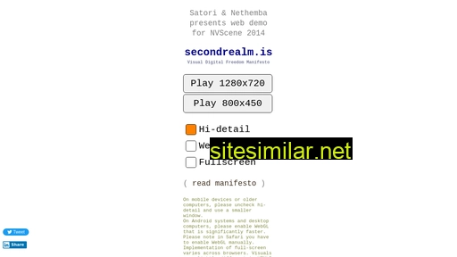 secondrealm.is alternative sites