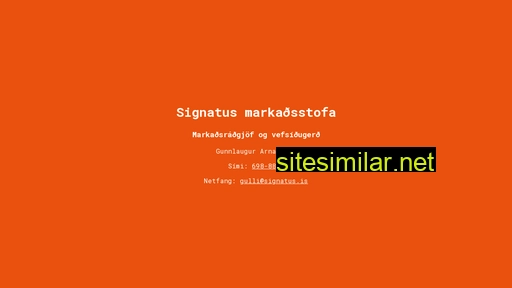 signatus.is alternative sites
