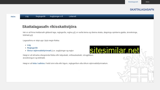 skattalagasafn.rsk.is alternative sites