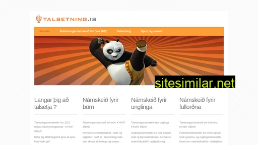 talsetning.is alternative sites