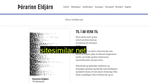 thorarinn.eldjarn.is alternative sites