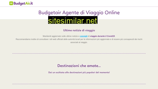 Budgetair similar sites
