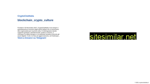 cryptoclubitalia.it alternative sites