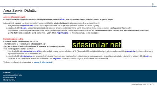 didattica.unicam.it alternative sites