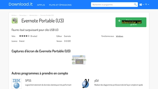 evernote-portable-u3.fr.download.it alternative sites