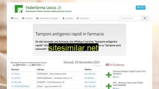 federfarma.lecco.it alternative sites