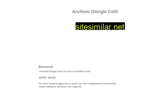 giorgiocolli.it alternative sites