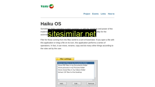 haiku-os.it alternative sites