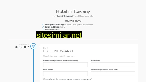 Hotelintuscany similar sites