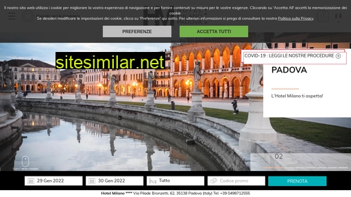 hotelmilano-padova.it alternative sites