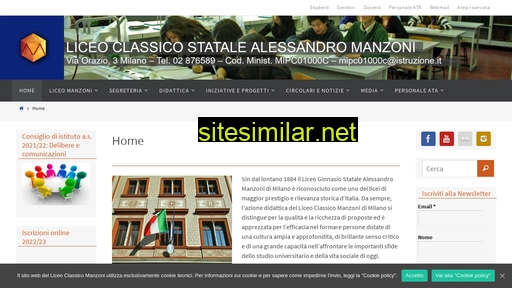 liceoclassicomanzoni.edu.it alternative sites