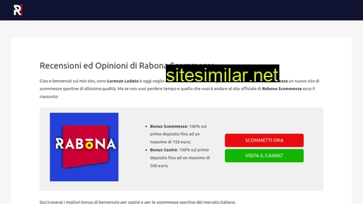 rabonascommesse.it alternative sites