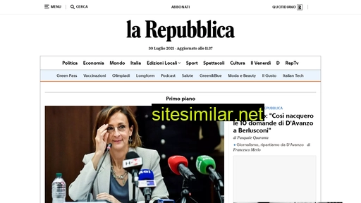 Repubblica similar sites