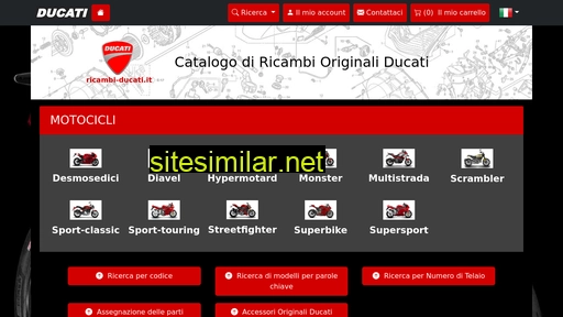 ricambi-ducati.it alternative sites