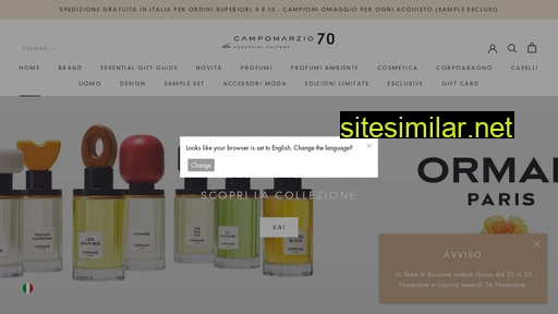 shop.campomarzio70.it alternative sites