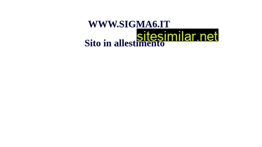 sigma6.it alternative sites