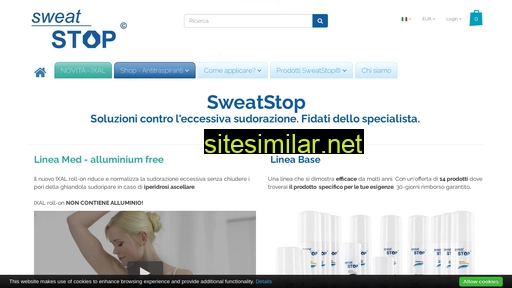 Sweat-stop similar sites