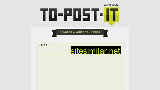 to-post.it alternative sites