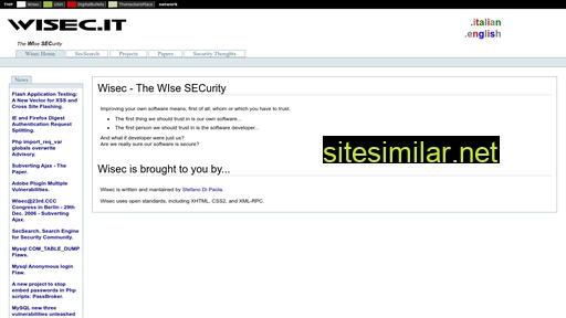 wisec.it alternative sites