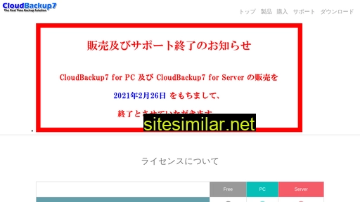 cloudbackup7.jp alternative sites