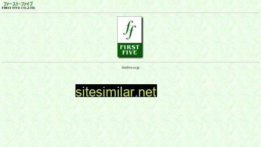 firstfive.co.jp alternative sites