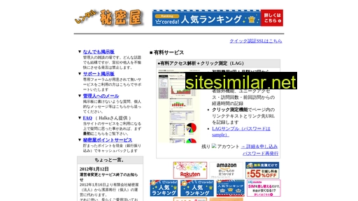himitsuya.jp alternative sites