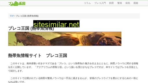 pleco-kingdom.jp alternative sites