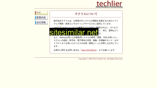 Techlier similar sites