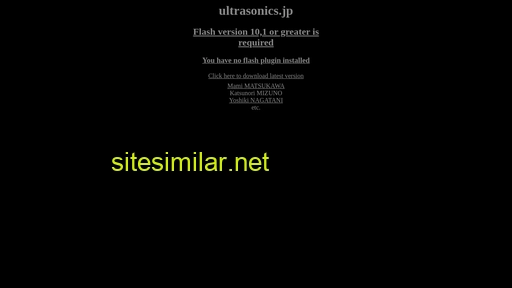 Ultrasonics similar sites
