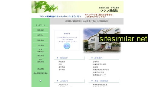 washinzaka-hospital.or.jp alternative sites