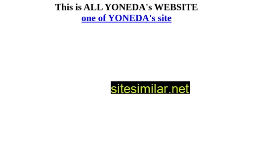 yoneda.jp alternative sites