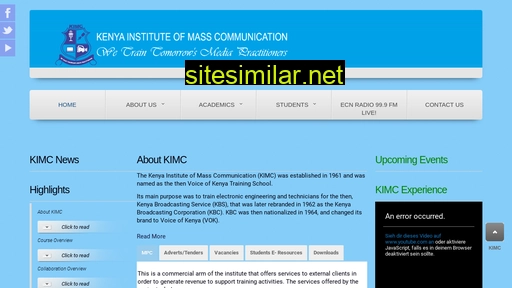 kimc.ac.ke alternative sites