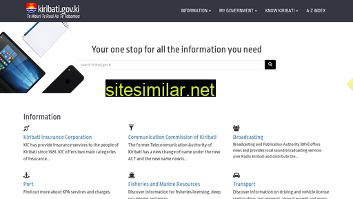 kiribati.gov.ki alternative sites