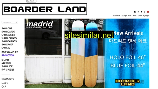 Boarderland similar sites